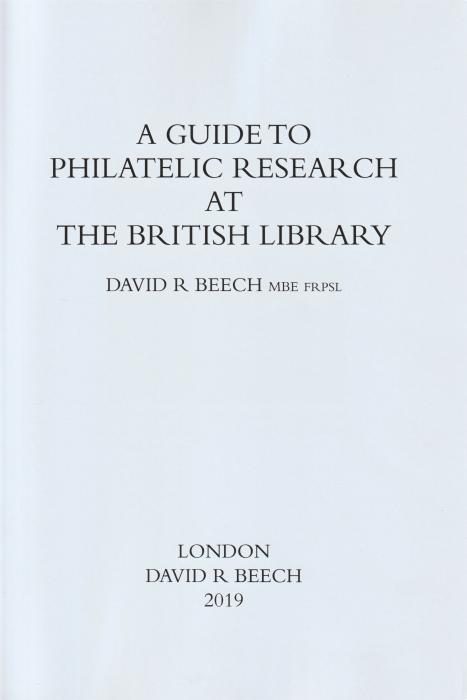 A Guide to Philatelic Research at The British Library