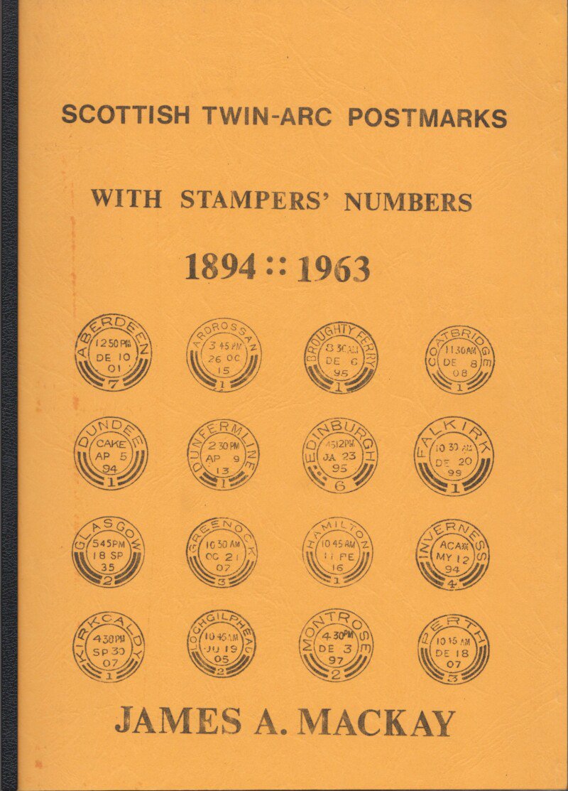 Scottish Twin-Arc Postmarks with Stampers' Numbers