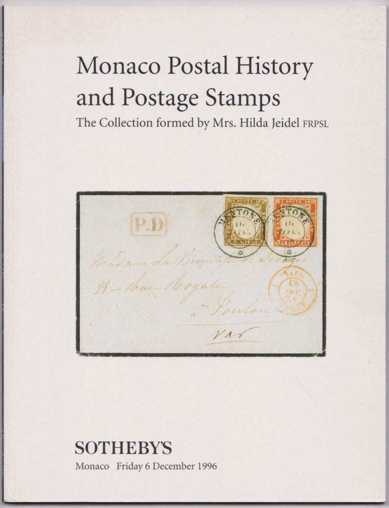 Monaco Postal History and Postage Stamps