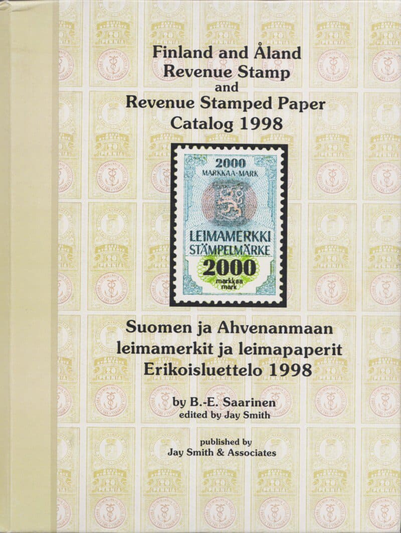 Finland and Åland Revenue Stamp and Revenue Stamped Paper Catalog 1998