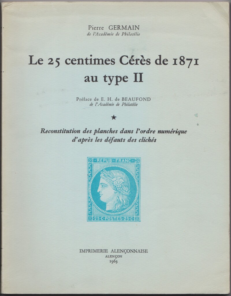 Le 25 centimes Cérès de 1871 au type II