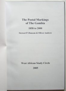 The Postal Markings of the Gambia