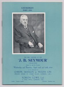 The "J.B. Seymour" "Grand Prix" Collection of Nineteenth Century Great Britain
