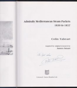 Admiralty Mediterranean Steam Packets 1830 to 1857