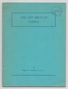 The 1897 Issue of Tonga