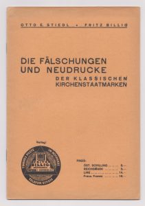 Die Fälschungen und Neudrucke der Klassischen Kirchenstaatmarken