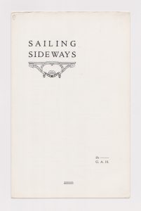 Sailing Sideways