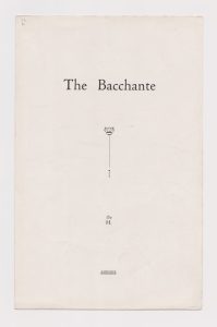 The Bacchante