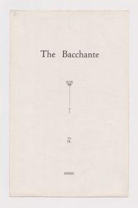 The Bacchante