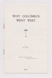 Why Columbus Went West