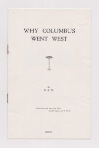 Why Columbus Went West