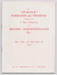 The Final Portions of the Hodsell Hurlock Collections of Barbados and Trinidad