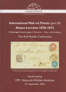 International Mail via Trieste (part III), Alsace-Lorraine 1870-1872